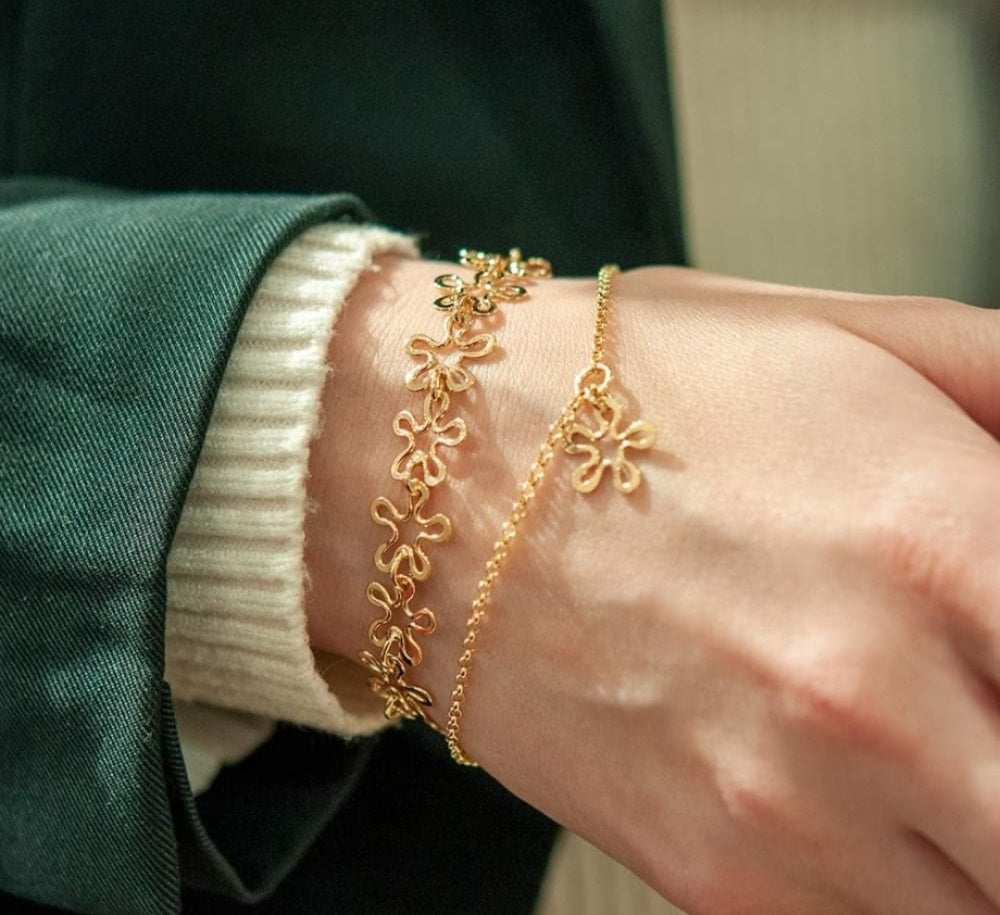 Blomman™ XS bracelet 18K gold